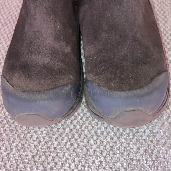 LANDS END All Weather Zip Pull On Suede Leather Toddler Boots Brown Size 11 - Picture 5 of 10